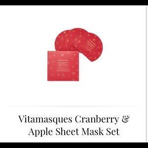 Cranberry apple sheet mask set